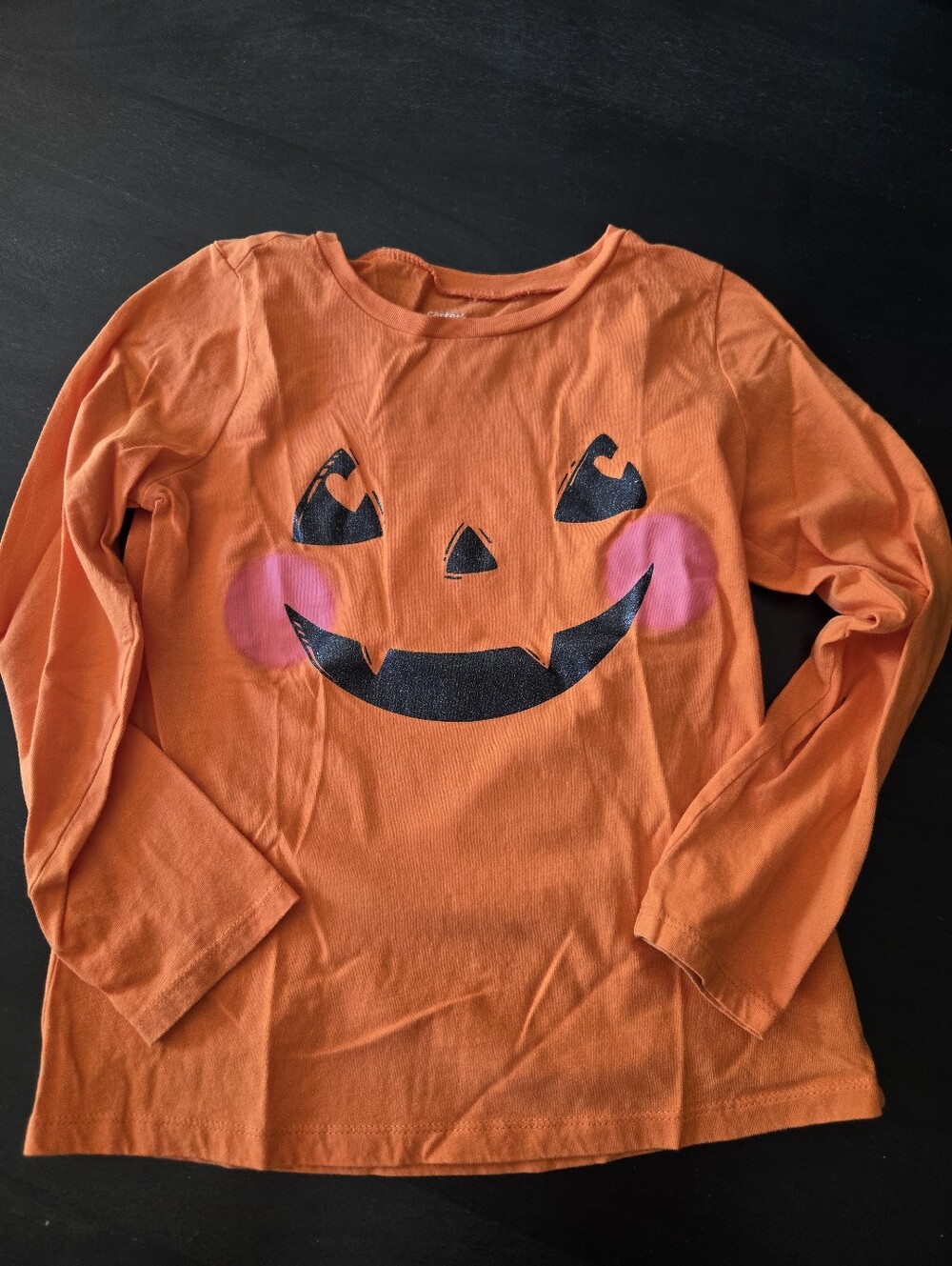 Carters Size 10 Halloween Pumpkin Shirt